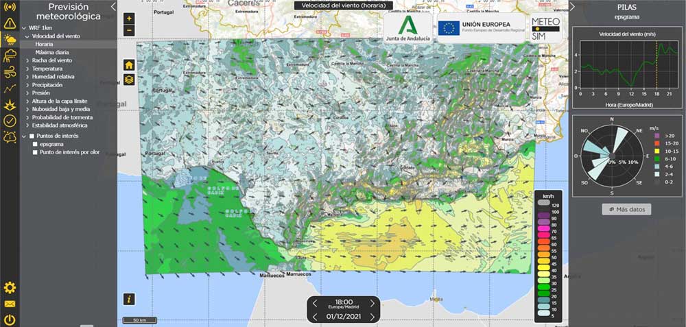 METEOSIM DEVELOPS A SYSTEM FOR FORECASTING AND DIAGNOSING AIR QUALITY IN ANDALUSIA